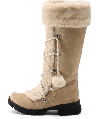 Snow Boots for Women Waterproof Size 12 Womens Winter Boots Slip ons Fur Lined Womens Size 10 1/2 Wide Winter Boots Women's W...