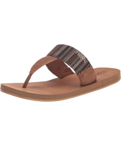 Women's Grace Serape Flat Sandal Brown Multi/Tan $12.74 Sandals