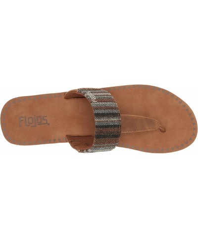 Women's Grace Serape Flat Sandal Brown Multi/Tan $12.74 Sandals