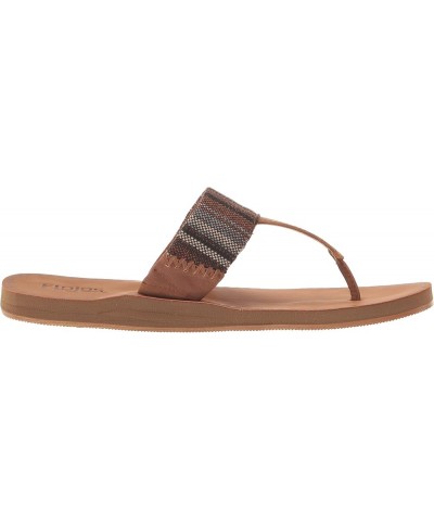 Women's Grace Serape Flat Sandal Brown Multi/Tan $12.74 Sandals