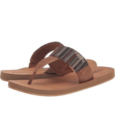 Women's Grace Serape Flat Sandal Brown Multi/Tan $12.74 Sandals