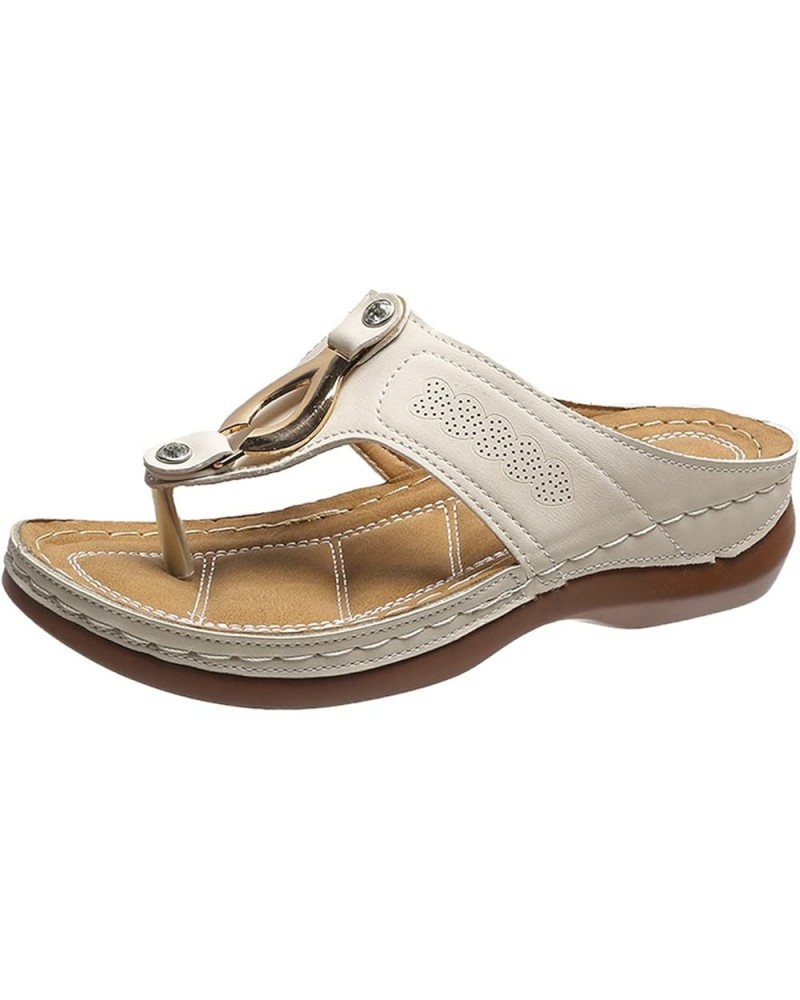 Earth Sandals for Women Size 8 1/2 Women's Leisure Casual Outdoor Fashion Women's Sandals Size 13 Womens Sandals Shoes Beige ...