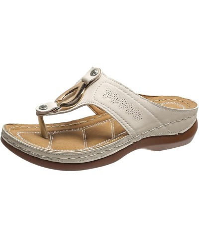 Earth Sandals for Women Size 8 1/2 Women's Leisure Casual Outdoor Fashion Women's Sandals Size 13 Womens Sandals Shoes Beige ...