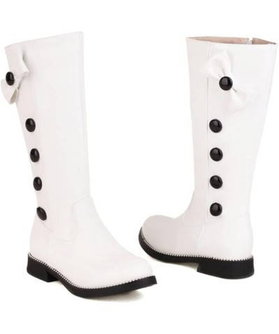 Wide Calf Boots for Women Black Cowgirl Boots Cowboy Boots for Women Women'S Motorcycle Boots 2-white $20.51 Outdoor Shoes