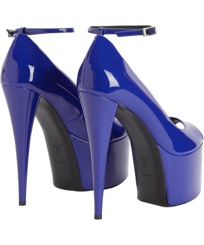 Giuseppe Zanotti, Gz Aida Sandals Fabric 8.5 Blue $211.38 Sandals