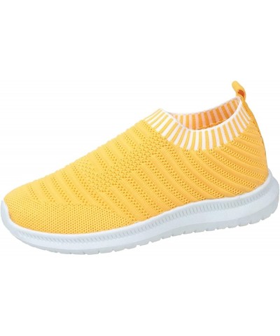 Women Outdoor Mesh Mixed Color Sports Shoes Runing Breathable Shoes Sneakers women tenni shoe Z-07 Yellow $11.94 Athletic Shoes