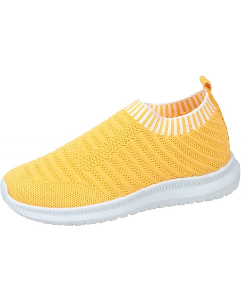 Women Outdoor Mesh Mixed Color Sports Shoes Runing Breathable Shoes Sneakers women tenni shoe Z-07 Yellow $11.94 Athletic Shoes