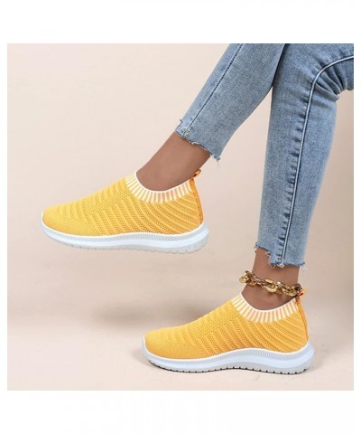 Women Outdoor Mesh Mixed Color Sports Shoes Runing Breathable Shoes Sneakers women tenni shoe Z-07 Yellow $11.94 Athletic Shoes