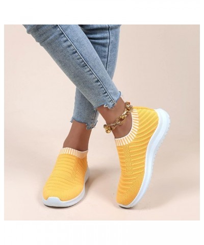 Women Outdoor Mesh Mixed Color Sports Shoes Runing Breathable Shoes Sneakers women tenni shoe Z-07 Yellow $11.94 Athletic Shoes