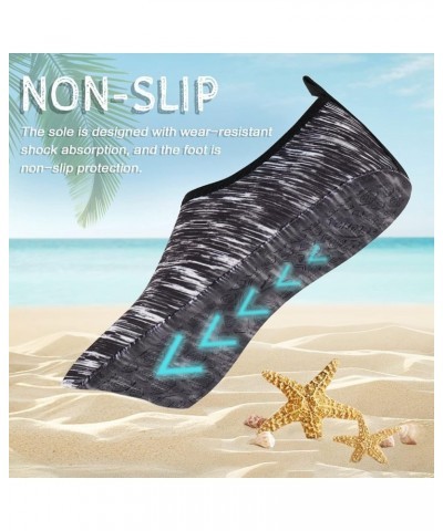 Water Shoes Barefoot Aqua Yoga Socks Quick-Dry Beach Swim Surf Shoes for Women Men Estripe Grey $8.39 Outdoor Shoes