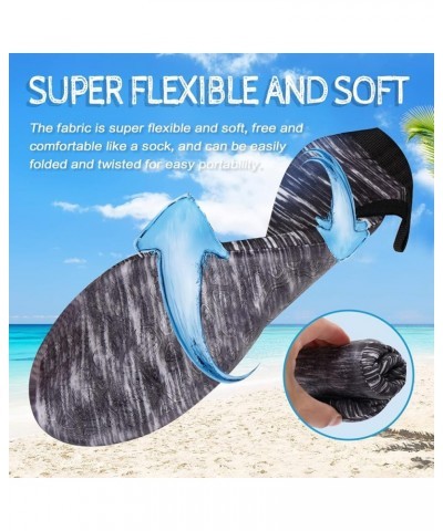 Water Shoes Barefoot Aqua Yoga Socks Quick-Dry Beach Swim Surf Shoes for Women Men Estripe Grey $8.39 Outdoor Shoes