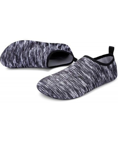 Water Shoes Barefoot Aqua Yoga Socks Quick-Dry Beach Swim Surf Shoes for Women Men Estripe Grey $8.39 Outdoor Shoes