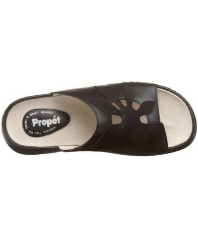 Womens Sunburst Walker Slide Black Nubuck/Black $24.30 Sandals