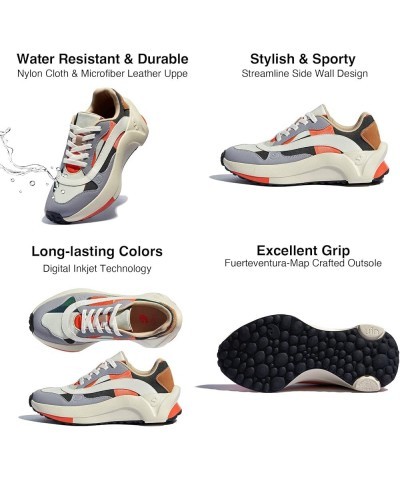 Women's Retro Sneakers Lightweight Walking Casual Comfortable Designer Art Painted Travel Shoes Sevilla Ⅱ-marsh Coral $61.50 ...