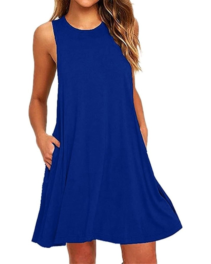 Summer Dresses for Women 2024 Fall Casual Beach Vacation Sexy Dresses Date Night Hawaiian Elegant Resort Wear F Blue $9.34 Wo...