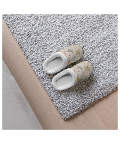 Humor Slippers Flower Slipper peonies Women Slippers Shearling House Slippers Women House Shoes Washable Slipper $14.58 Slippers