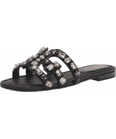 Womens Bay Radiant Slide Sandal Black Jewel Woven $39.79 Sandals