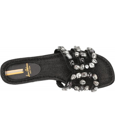 Womens Bay Radiant Slide Sandal Black Jewel Woven $39.79 Sandals