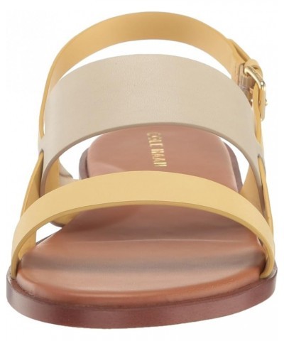 womens Flynn Flat Sandal Gold/Ivory $33.84 Sandals