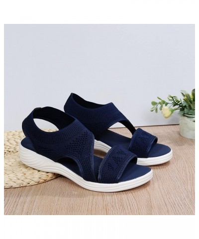 Block Heels for Women Platform Espadrilles Sandals Low Block Chunky Heeled Open Toe Lace Up Casual Slipper Sandals 27-lwvqg-b...