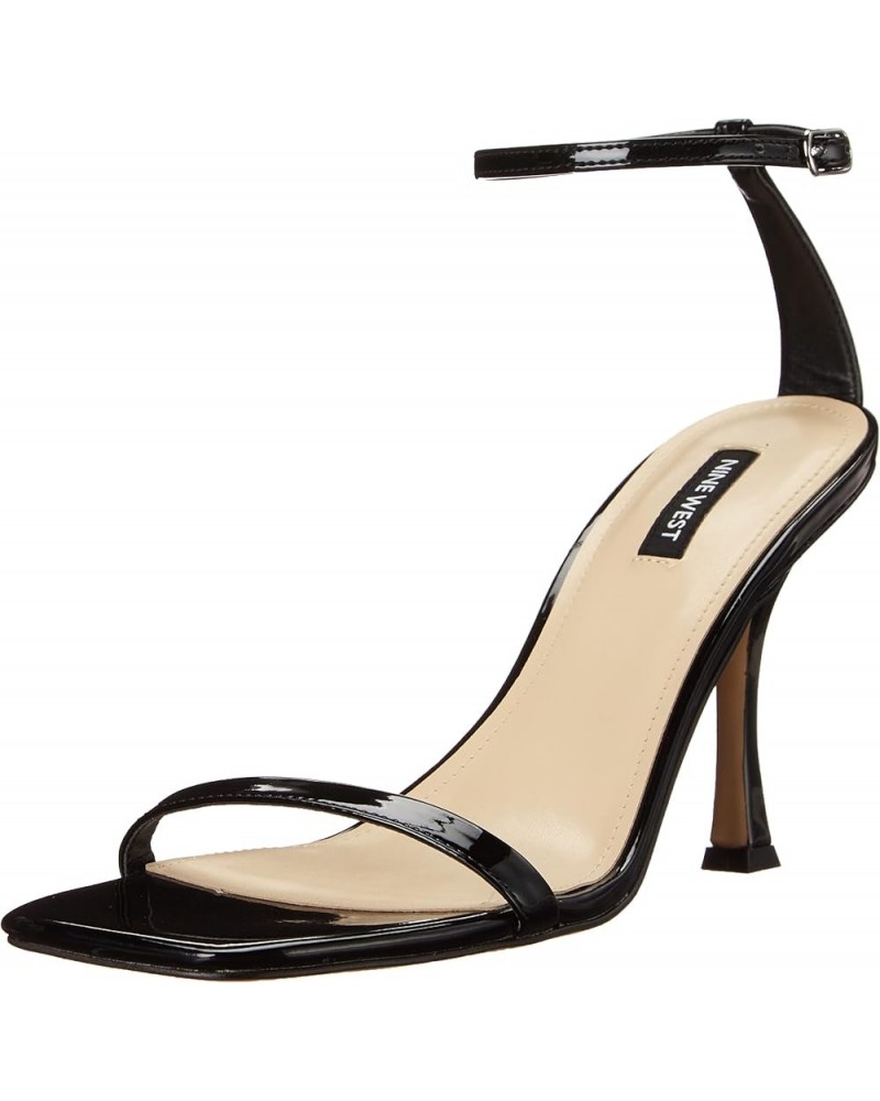 Womens Yess Heeled Sandal Black Patent $17.09 Sandals