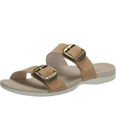 women's Crista Slide Sandal Tan $41.10 Sandals