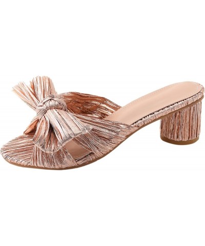 sandalias mujer shoes for women mule heels flats for women dressy comfortable Espadrille Platform Sandals Z 11-rose Gold $26....