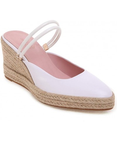 Women Pointed Toe Espadrille Platform Sandals Fashion Casual Non-Slip Dressy Wedges Sandals Breathable Slip on Beige 10.5 $32...