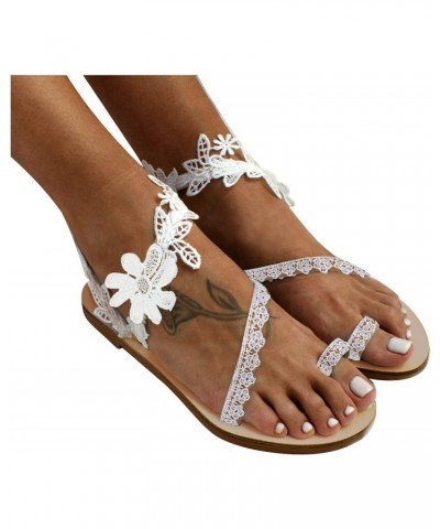 Womens Slide Beach Flat Sandals Trendy Falt 2024 Gladiator Comfort Spring Toe Ring Summer Thong Casual Open Toe Retro $13.19 ...