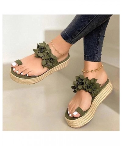 Sandals for Women Summer Bunion Correction Sandals ​Flip Flops with Arch Support Casual Wedge PU Leather Summer Open Toe Sand...