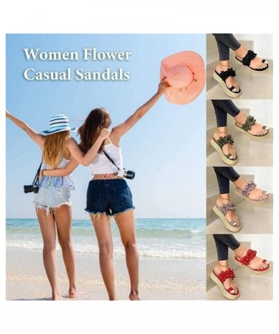 Sandals for Women Summer Bunion Correction Sandals ​Flip Flops with Arch Support Casual Wedge PU Leather Summer Open Toe Sand...