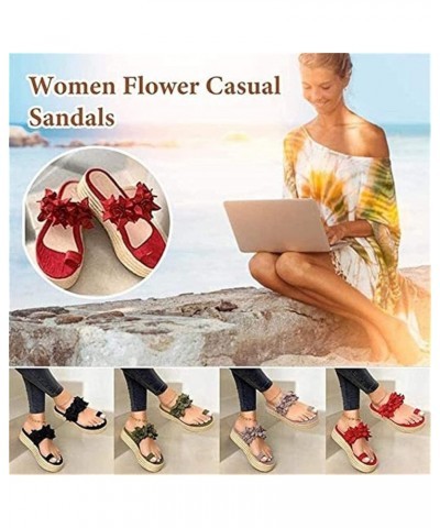 Sandals for Women Summer Bunion Correction Sandals ​Flip Flops with Arch Support Casual Wedge PU Leather Summer Open Toe Sand...