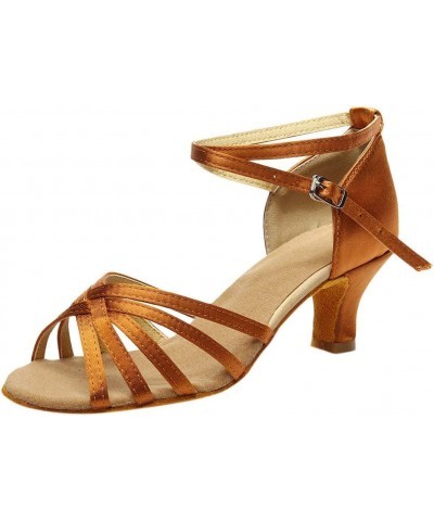 Dance Fashion Latin Prom Women's Sandals Salsa Color Shoes Ballroom Women's Cork Wedge Sandals Women Tan (Gold, 8) Brown 7 $1...