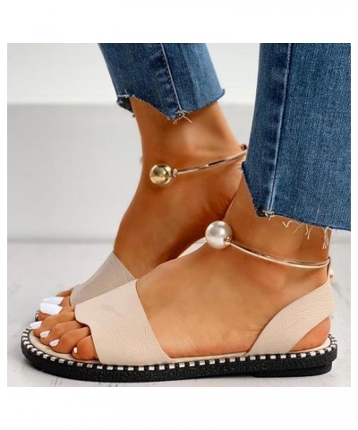 Women's Open Toe Elastic Strappy String Espadrille Mid Heel Casual Sandal Rhinestones Slippers Shoes 138-zoxro-g-beige $10.93...