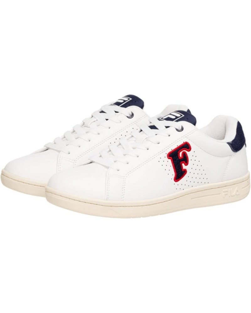 Women's Low-Top Sneakers White Navy $36.36 Fashion Sneakers