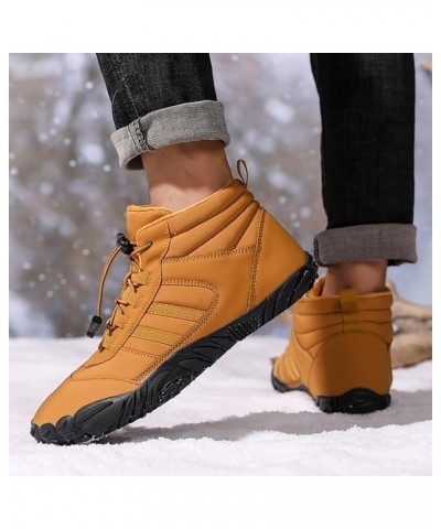 Boots for Women,Women's Snow Boots Lace Up Non Slip Platform Sport Shoes Womens Boots Running Hiking Winter Boots Yellow $22....