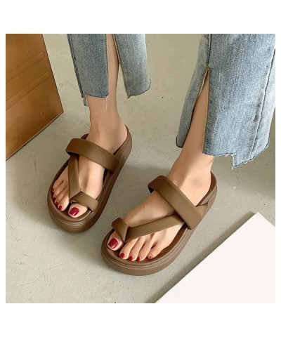 Flip Flops Sandal for Women Summer Ankle Strap Sandals Platform Soft Comfortable Shoes Girls Outdoor Fashion Casual Beach Sho...