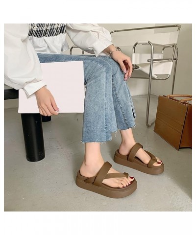 Flip Flops Sandal for Women Summer Ankle Strap Sandals Platform Soft Comfortable Shoes Girls Outdoor Fashion Casual Beach Sho...