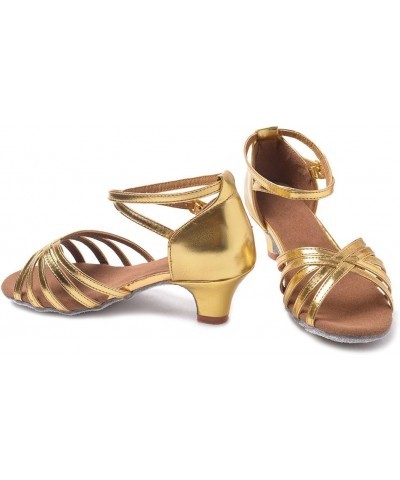 Women's Standard Latin/Chacha/Salsa Dance Shoes Ballroom Model-301 Gold $18.89 Athletic Shoes