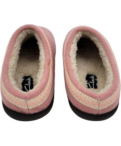 Womens Wool Felt Clog Slippers JMH1319T - Warm Cozy Plush Faux Fur Lined - Indoor Outdoor House Slipper for Women Light Pink ...