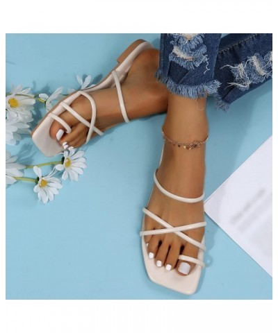 Platform Sandals Tan Sandals Dressy Flats Shoes For Women Shoes Women Sandals Flats For Women Dressy Khaki-h $10.53 Sandals