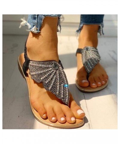 Women's Ladies Shoes Summer Sandals Flops Flip Casual Women's Sandals Sandals (Gold, 6) Black 8.5 $13.14 Sandals