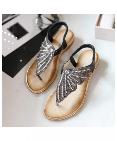 Women's Ladies Shoes Summer Sandals Flops Flip Casual Women's Sandals Sandals (Gold, 6) Black 8.5 $13.14 Sandals