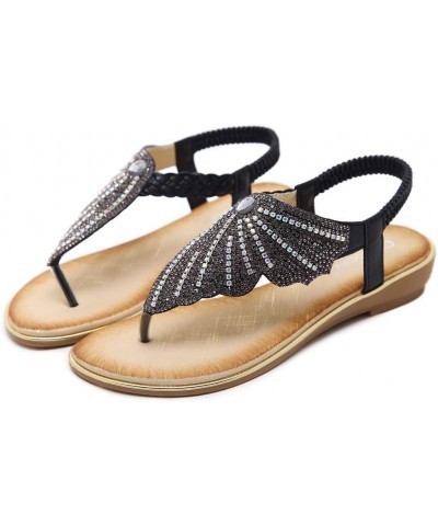 Women's Ladies Shoes Summer Sandals Flops Flip Casual Women's Sandals Sandals (Gold, 6) Black 8.5 $13.14 Sandals