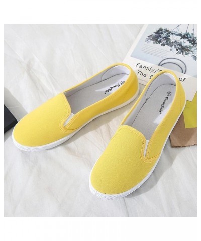 Women's Fashion Slip On Canvas Sneakers Lightweight Loafers for Women Breathable Slip on Sneakers Comfortable Casual Shoes Lo...