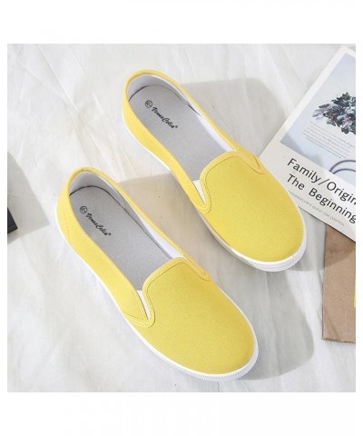 Women's Fashion Slip On Canvas Sneakers Lightweight Loafers for Women Breathable Slip on Sneakers Comfortable Casual Shoes Lo...