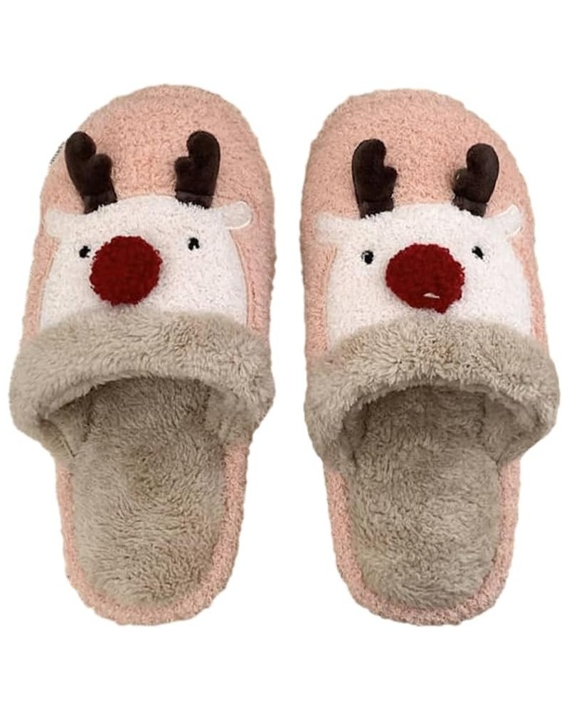 Slippers for women indoor and outdoor men fluffy cute slippers Retro Soft Plush Warm Slip-on Slippers, Cozy Indoor Outdoor Sl...