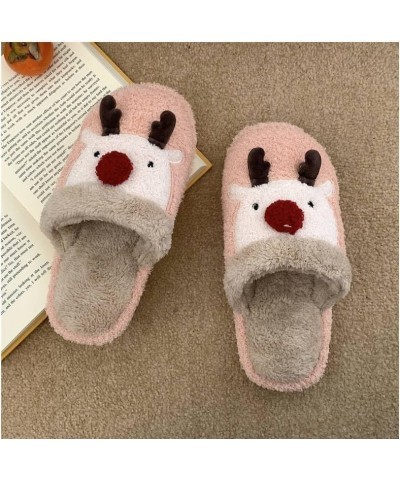 Slippers for women indoor and outdoor men fluffy cute slippers Retro Soft Plush Warm Slip-on Slippers, Cozy Indoor Outdoor Sl...