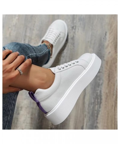 women tennis shoes Fashion Women's Casual Shoes Breathable Slip-on Flats Outdoor Leisure Sneakers Z-09 White $21.35 Athletic ...