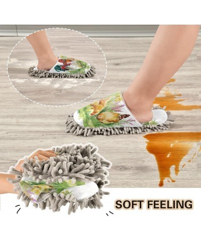 Mop Slippers Shoes, Unisex Cleaning House Slippers Spa Dusting Slippers M-L Multi 7 $12.64 Slippers